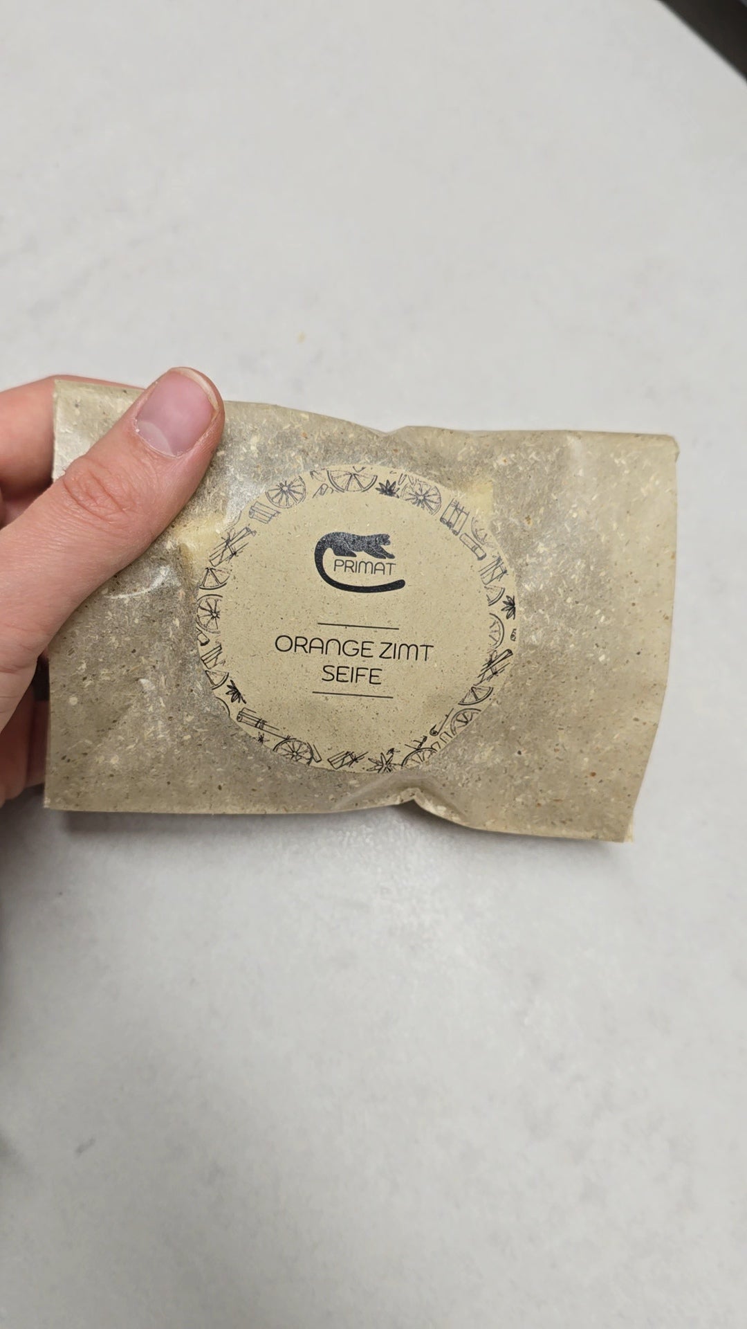 Weihnachtsseife "Orange-Zimt", handgemachte Naturseife, bio, ätherische Öle, Rohstoffe in Glas