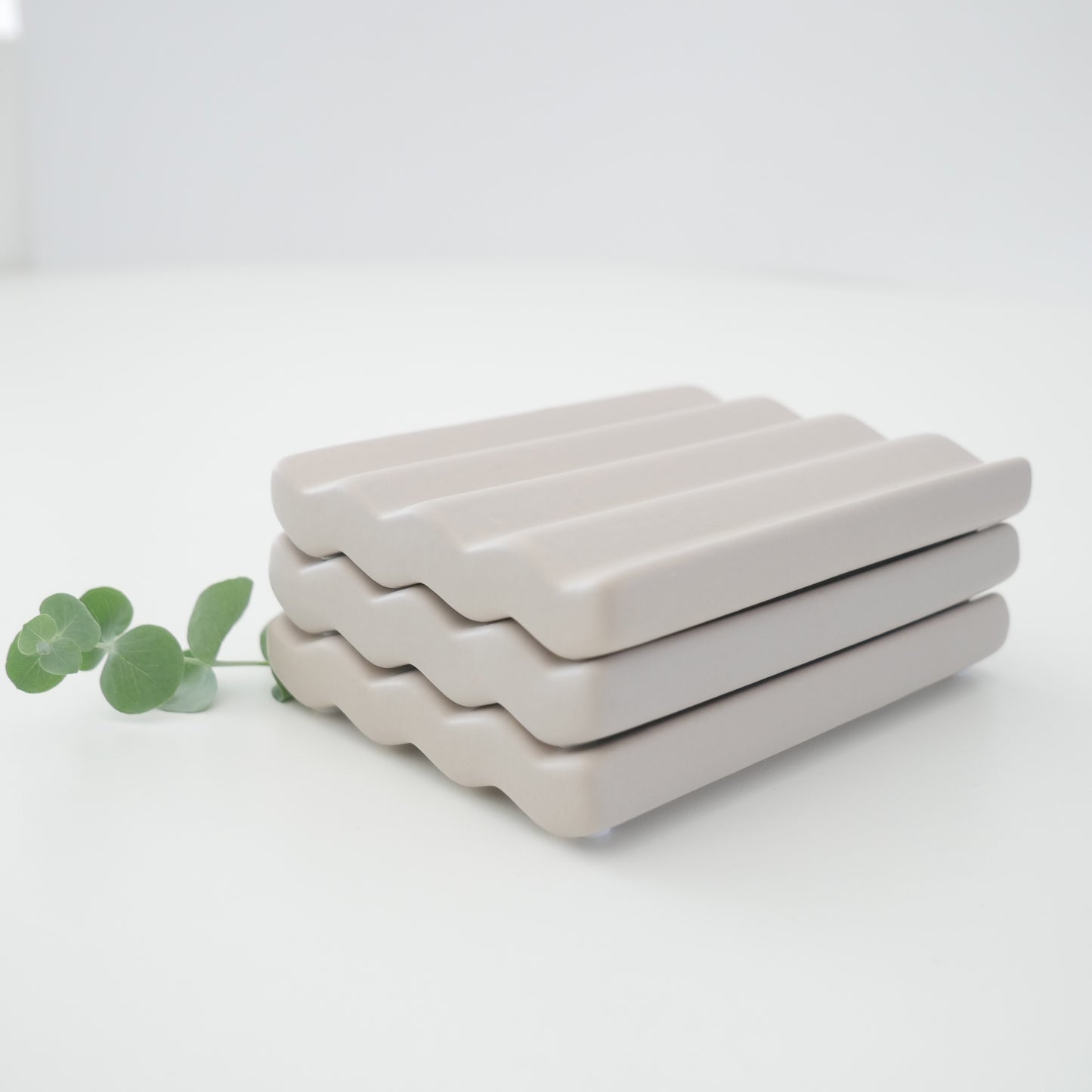 Seifenschale, matt hellbraun/beige/light brown, 11x8cm, Keramik, Soaptray, Badzubehör, Bad Accessoires, OOhh Collection, Lübech Living