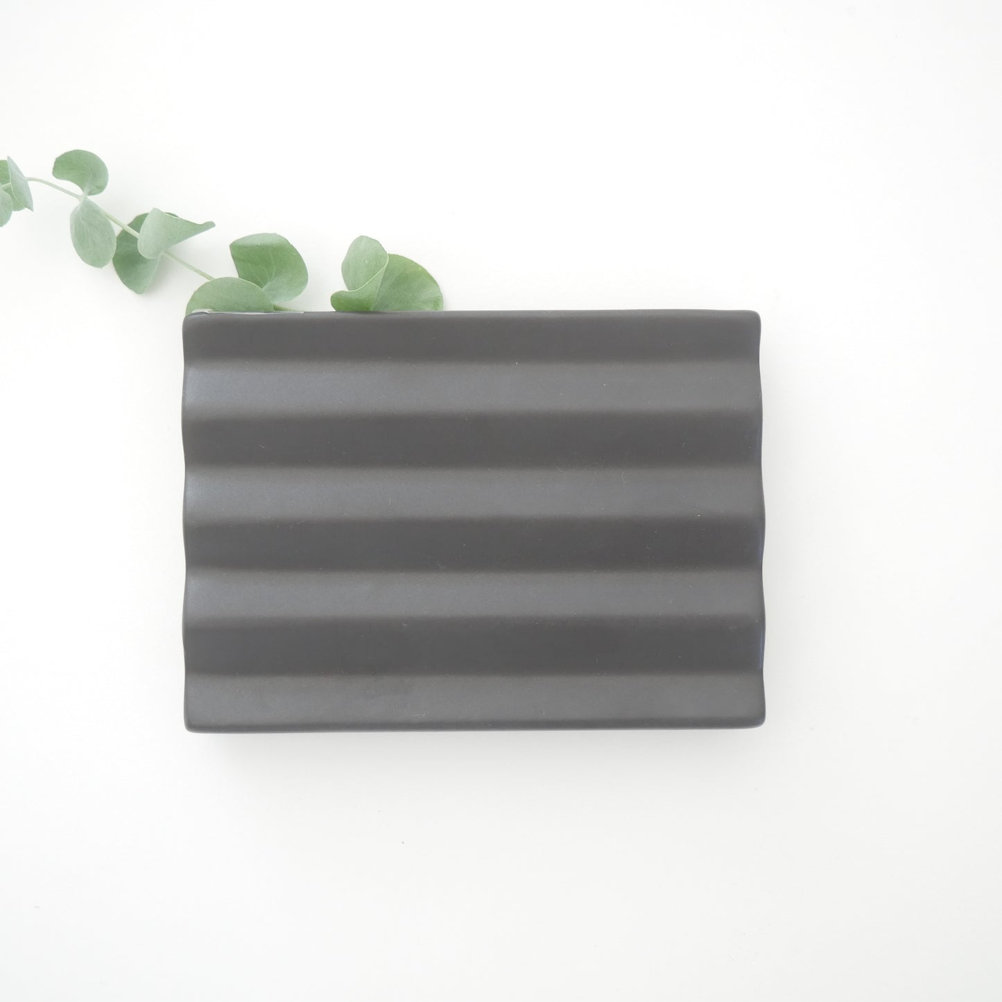 Seifenschale, matt schwarz/black, 11x8cm, Keramik, Soaptray, Badzubehör, Bad Accessoires, OOhh Collection, Lübech Living