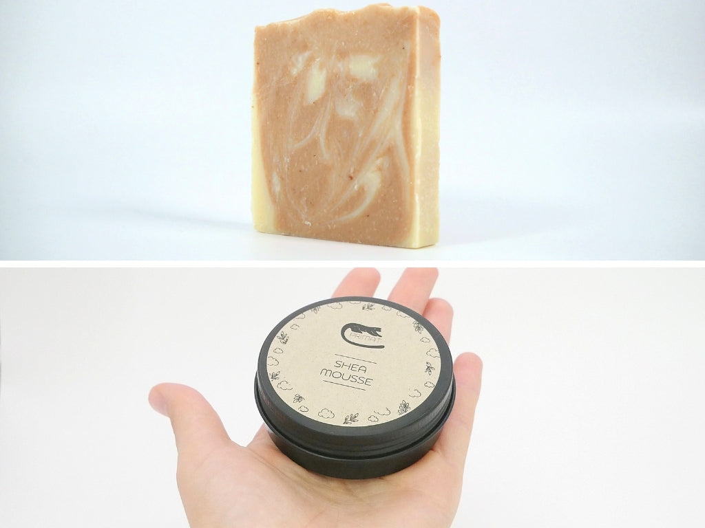 Osteraktion: Seife + Creme, handgemacht, bio, plastikfrei, Rohstoffe in Glas