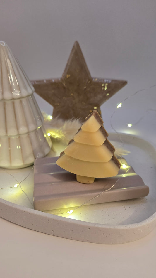 Weihnachtsseife "Orange-Zimt", handgemachte Naturseife, bio, ätherische Öle, Rohstoffe in Glas