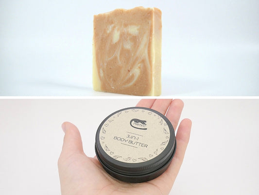 Osteraktion: Seife + Creme, handgemacht, bio, plastikfrei, Rohstoffe in Glas