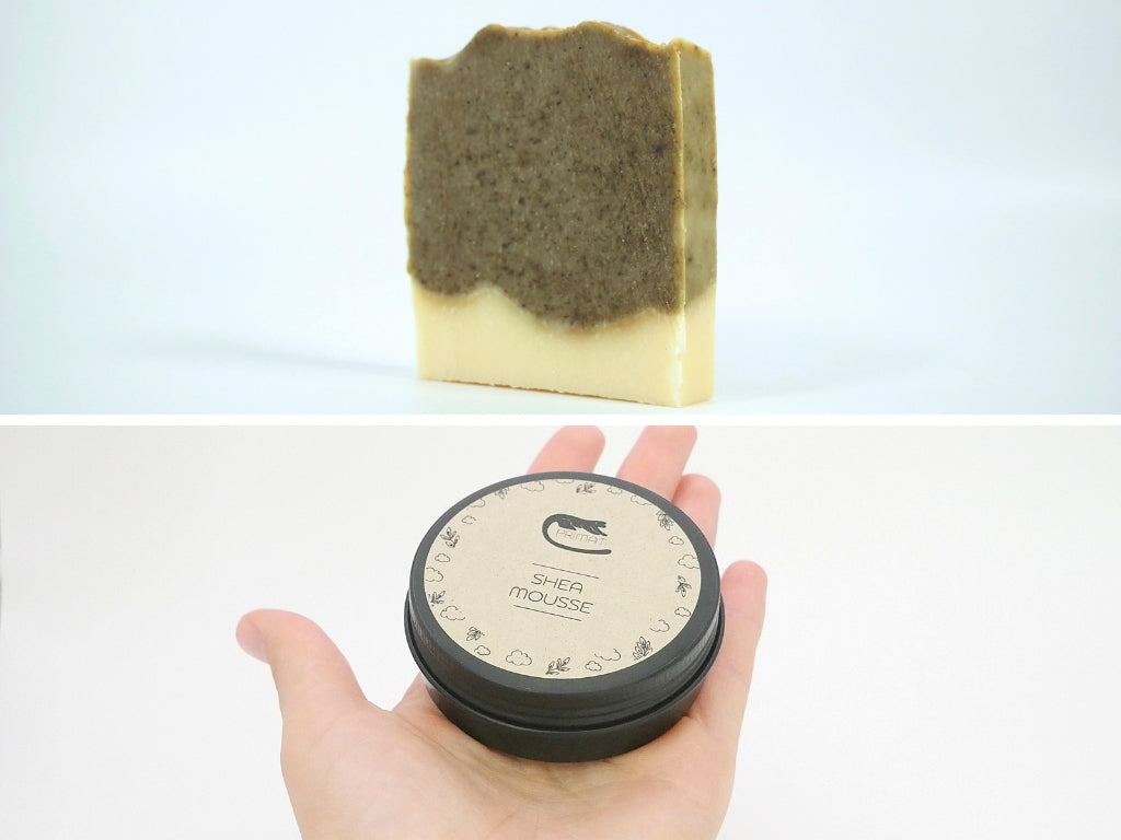 Osteraktion: Seife + Creme, handgemacht, bio, plastikfrei, Rohstoffe in Glas