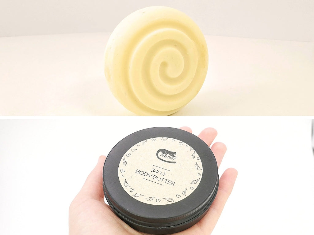 Sommer Special Bundle: Seife + Creme, handgemacht, bio, plastikfrei, Rohstoffe in Glas