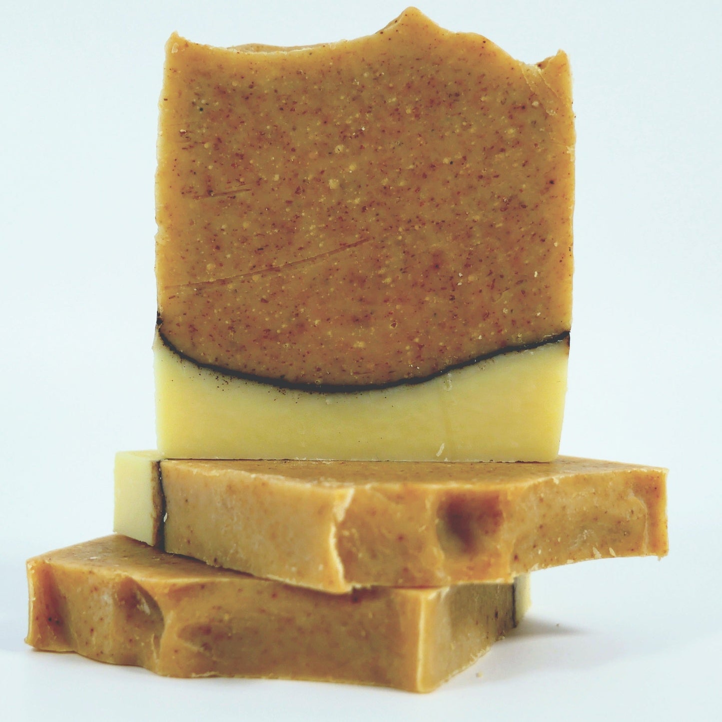 Naturseife "Haferflocken-Kurkuma", handgemacht, bio, Rohstoffe in Glas, plastikfrei, ätherische Öle