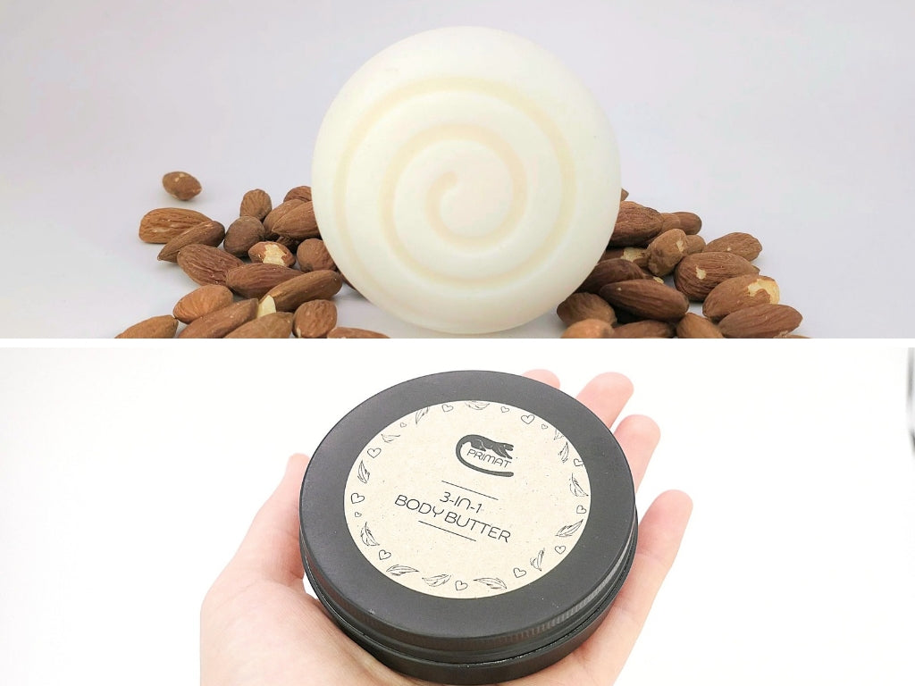 Sommer Special Bundle: Seife + Creme, handgemacht, bio, plastikfrei, Rohstoffe in Glas
